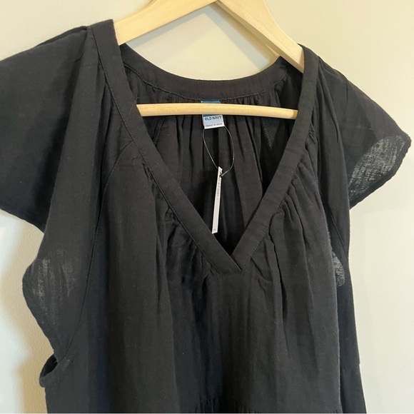 Old Navy Black Cotton Mini Dress - Picture 4 of 12